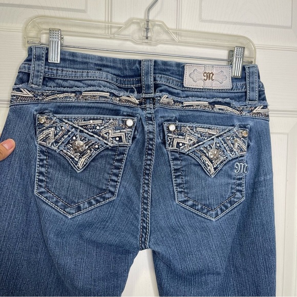 Miss Me Women’s Standard Boot Cut Denim Jeans Sz 27 - Picture 8 of 10